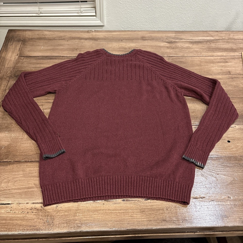 Columbia Men's Burgundy Pullover Sweater Size Medium - Picture 8 of 8